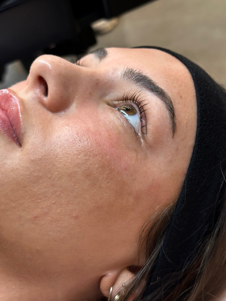 lash lift and tint after picture