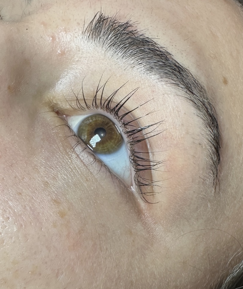 lash lift and tint after picture